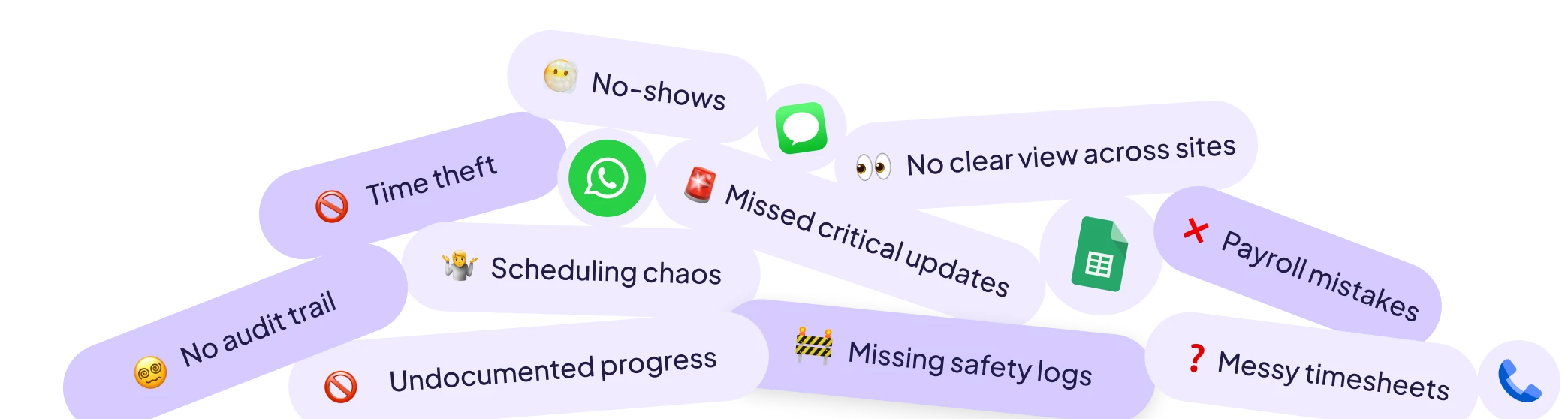 list of construction problems